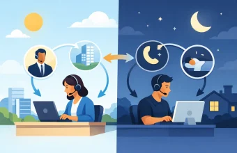 Tag- und Nacht-Anrufweiterleitung, die sich Ihren Arbeitszeiten anpasst